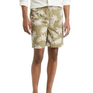 Scotch & Soda Khaki Leaf Bermuda Shorts Size M‎ NWT